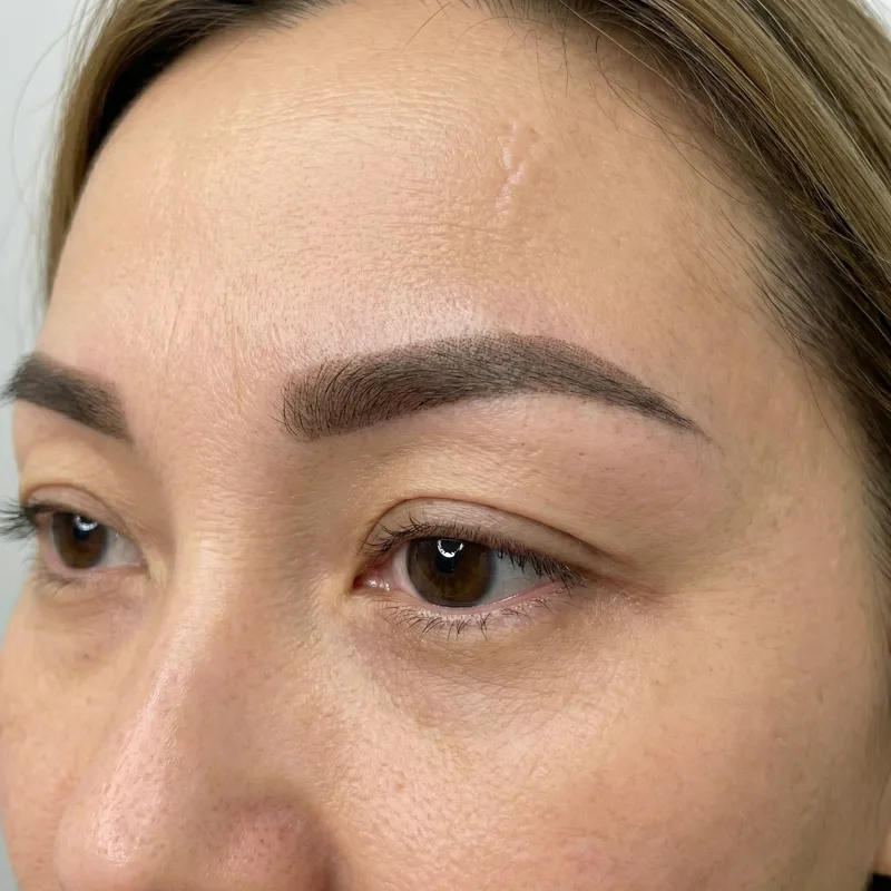 Пудровые брови — чёткая форма, мастер Mary Bell, Самара