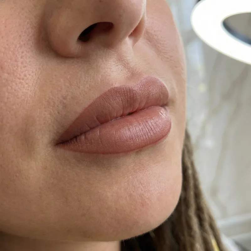 Перманентный макияж губ — нежный оттенок, мастер Mary Bell, Самара