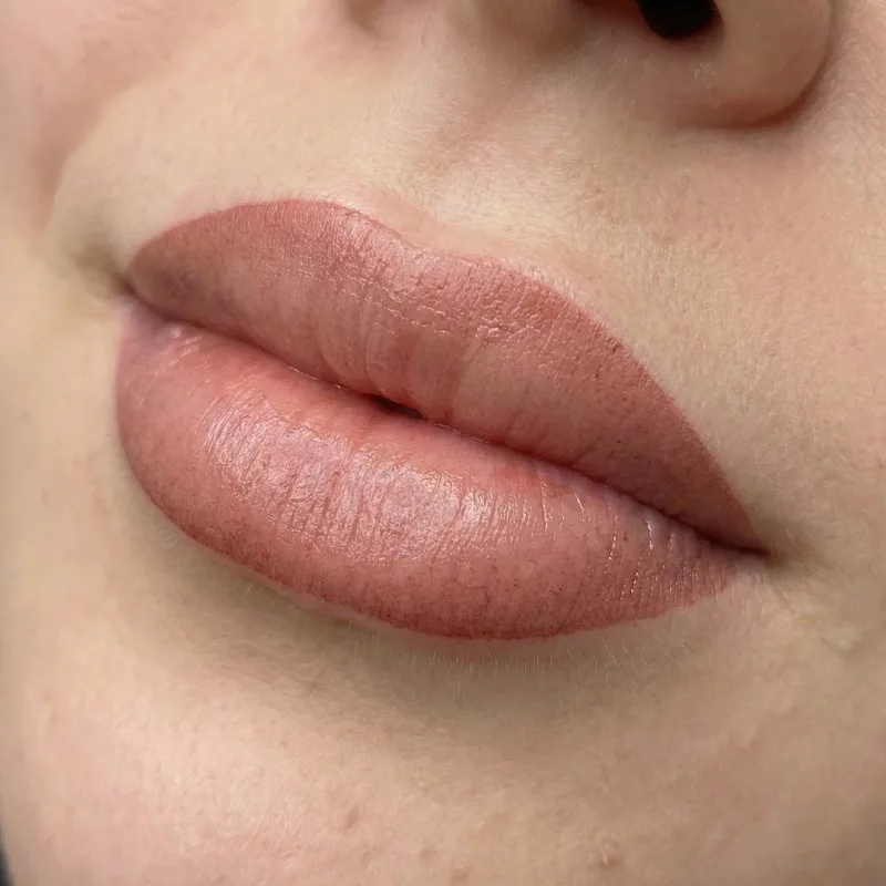 Перманентный макияж губ — выразительный контур, мастер Mary Bell, Самара